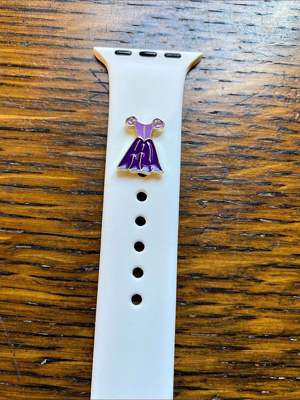 Rapunzel Dress Enamel Watch Band Charm